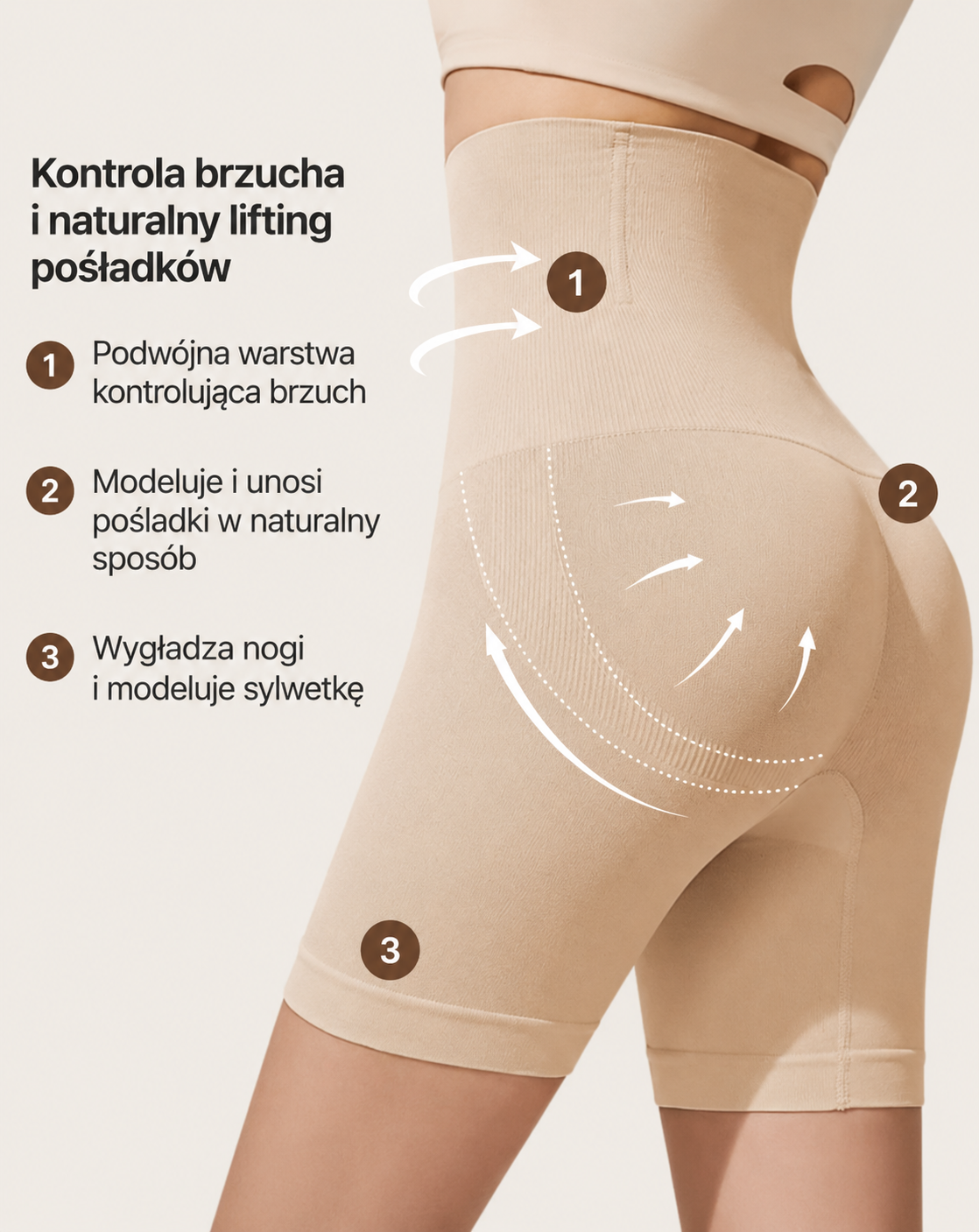 Spodnie modelujące brzuch
