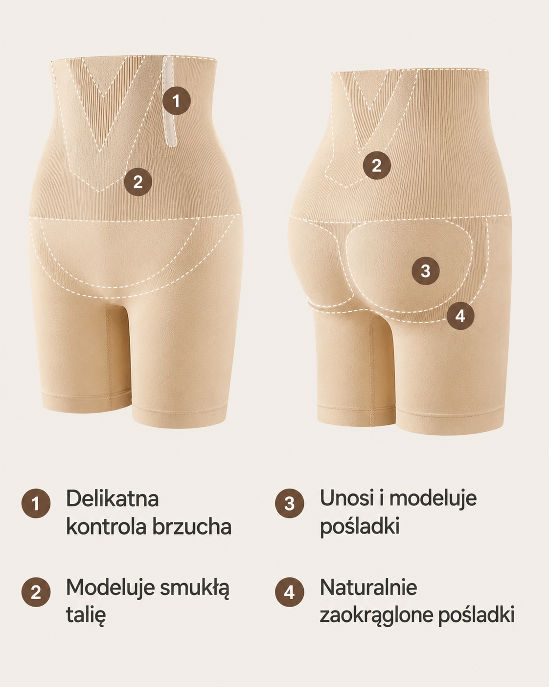 Spodnie modelujące brzuch